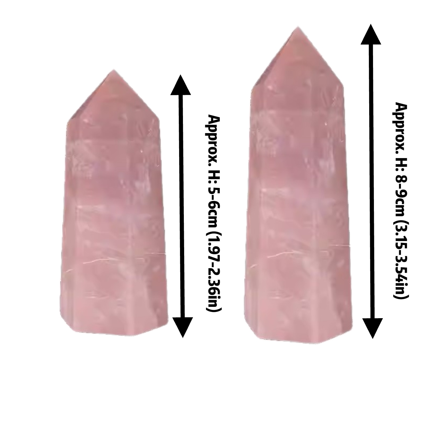 Natural Rose Quartz Crystal Tower - Polished Stone Hexagonal Single-Terminated Crystal Obelisk Point | Gemstone Spiritual Healing Stone Meaning
