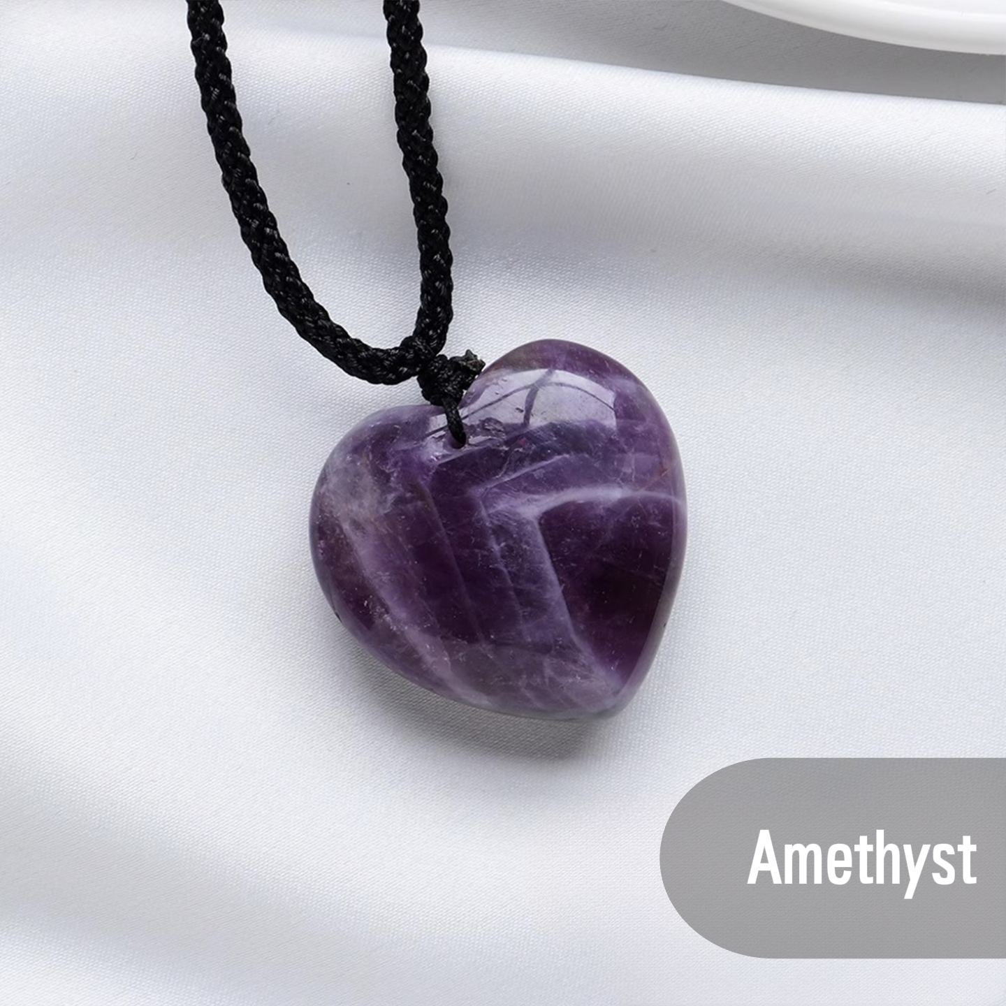 Natural Raw Crystal Heart Pendant Necklace · Healing Gemstone Heart Jewelry · Energy Stone Heart Charm