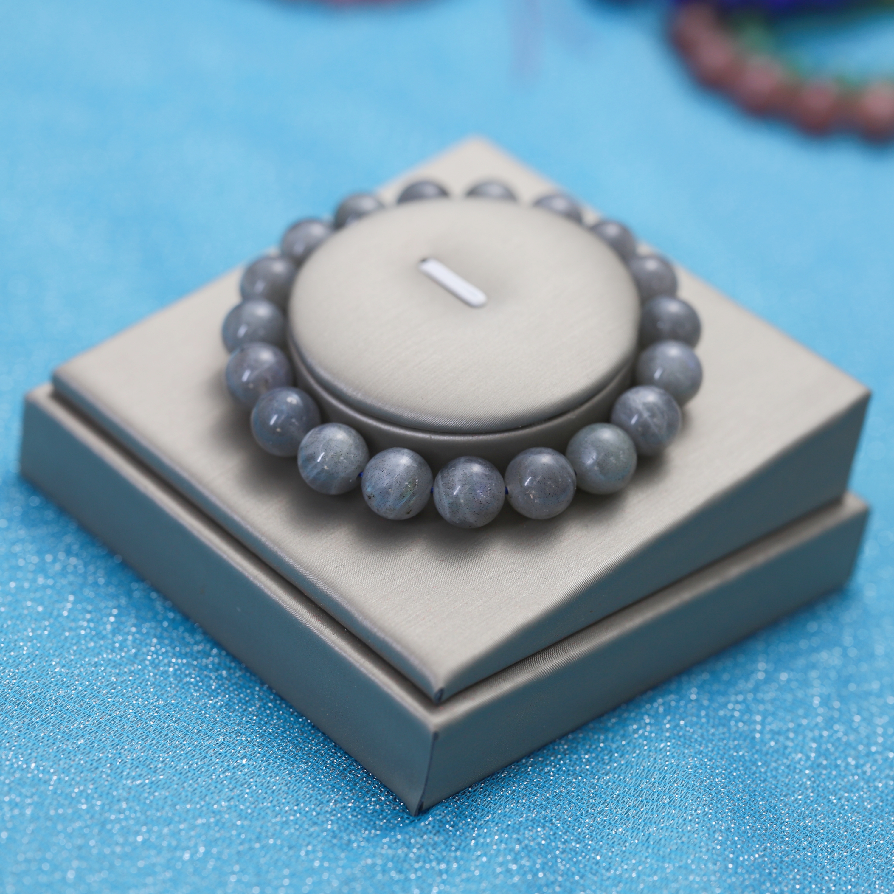 The Labradorite Bracelet 6 to 16 mm ,Gemstone Round Beads Stretch Bracelet Beads, ,Natural Healing Stone,Gift For Women