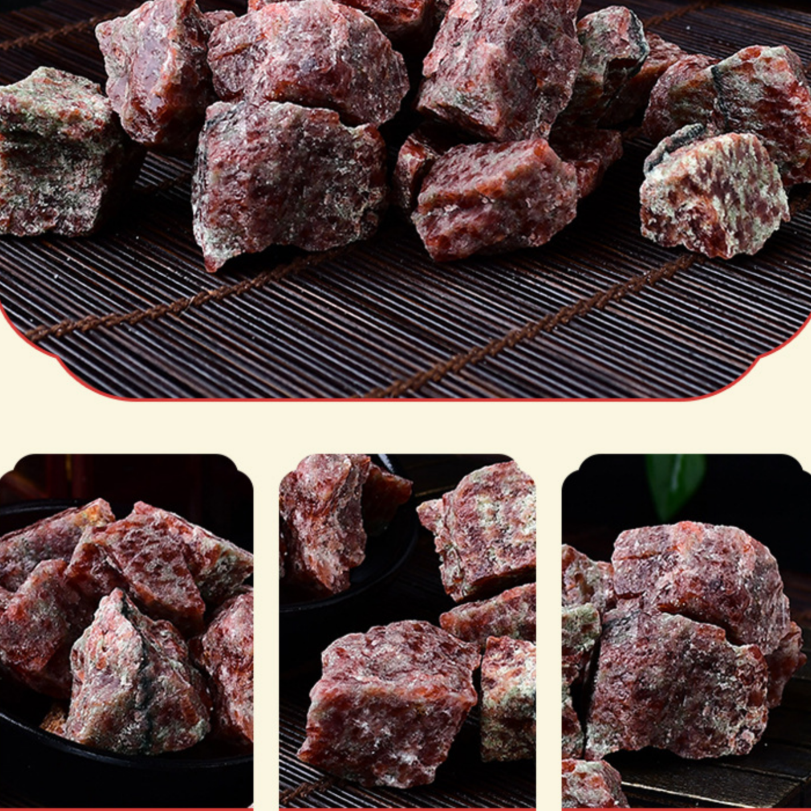 Natural Garnet Gemstone Raw Stone for Essential Oil Diffuser | Crystal Spiritual Healing Stone Meaning