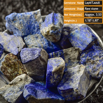 Natural Lapis Lazuli Gemstone Bulk Rock Healing Raw Stones for Tumbling,Polishing | Crystal Spiritual Healing Stone Meaning