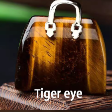 Natural Crystal Handbag-Shaped Carving · Polished Raw Gemstone Decor · DIY Pendant Craft