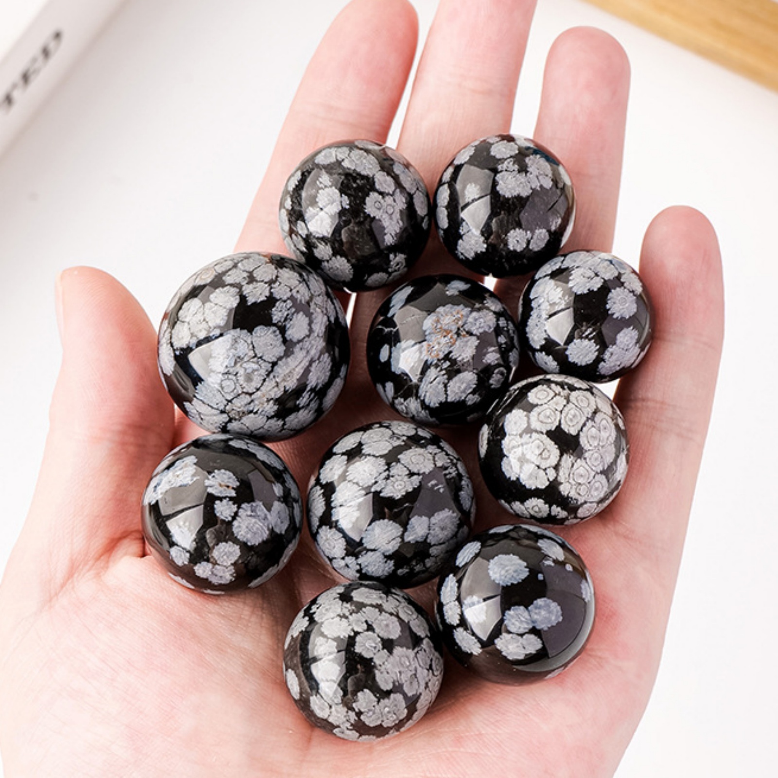 Natural Silver Obsidian Crystal Sphere - Polished Silver Sheen Obsidian Stone Crystal Ball  for Meditation & Feng Shui | Gemstone Spiritual Healing Stone Meaning