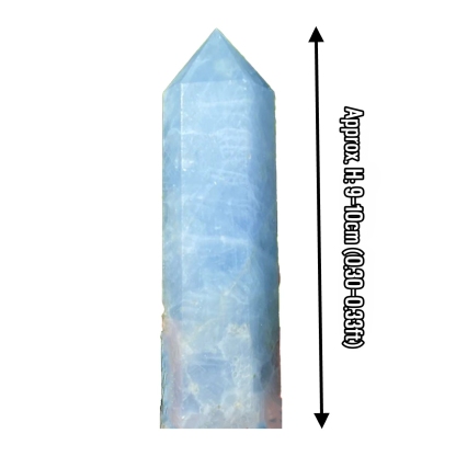 Natural Celestite Crystal Tower, Polished Raw Stone, Healing Crystal Decor for Home & Meditation | Gemstone Spiritual Healing Stone Meaning