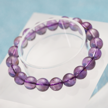 Amethyst Bracelet 6 to 20 mm ,Gemstone Round Beads Stretch Bracelet Beads, ,Natural Healing Stone,Gift For Women