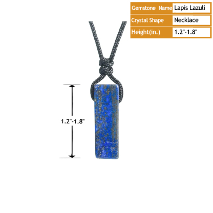 Natural Crystal Point Pendant Necklace – Irregular Raw Stone with Cord, Healing & Boho Jewelry | Gemstone Spiritual Healing Stone Meaning