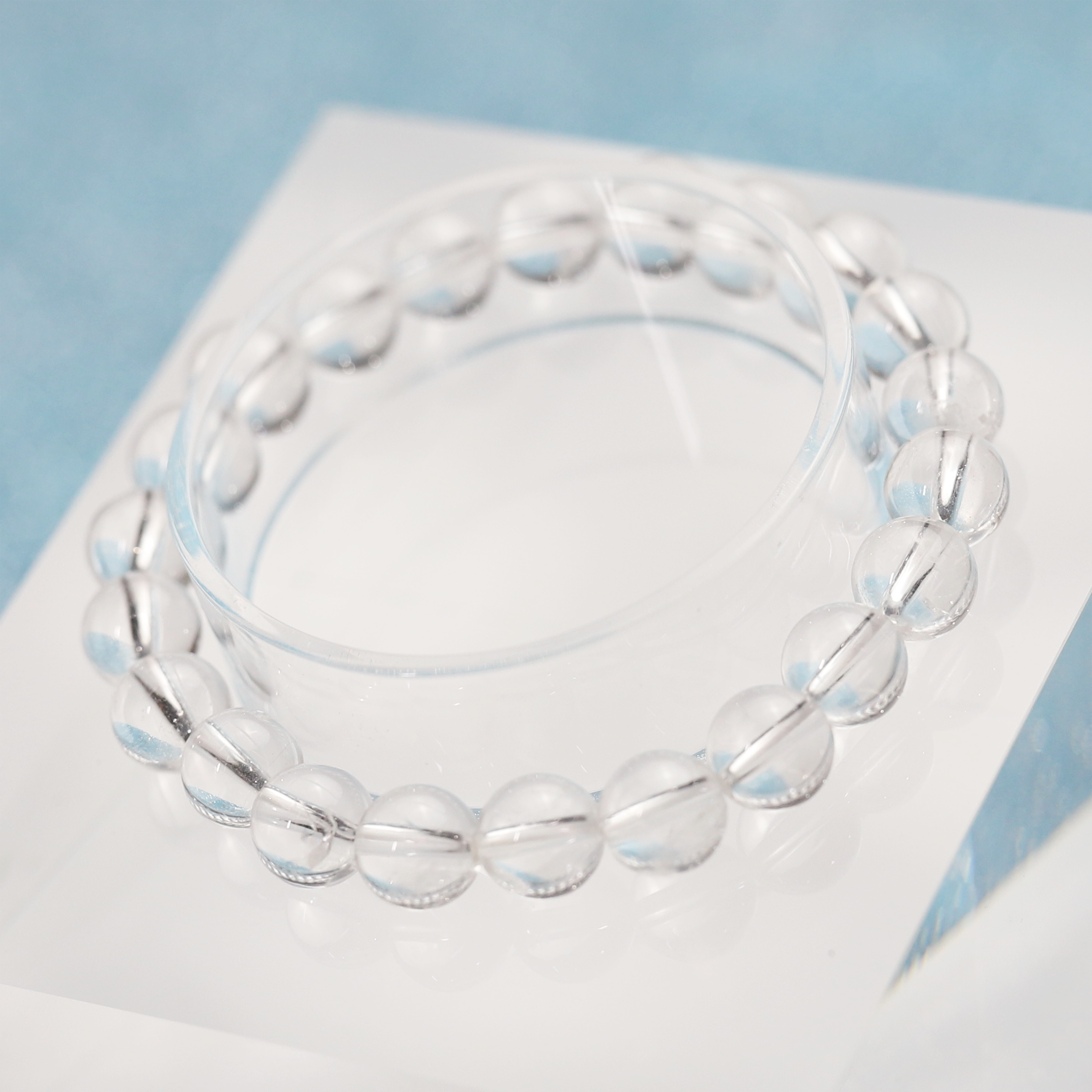 Clear Quartz Bracelet 6 to 16 mm ,Gemstone Round Beads Stretch Bracelet Beads, ,Natural Healing Stone,Gift For Women