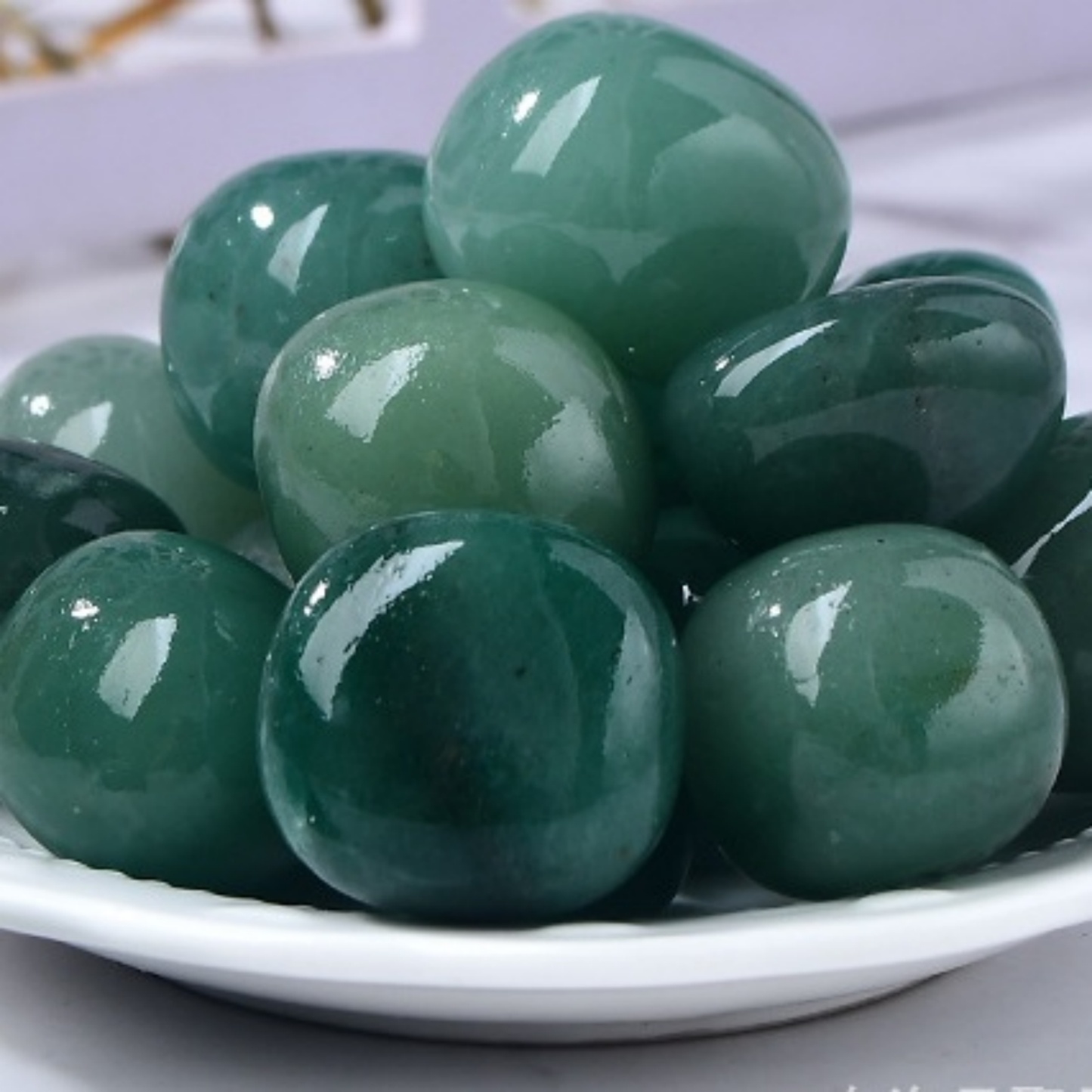 Natural Green Aventurine Gemstone Large Tumble Stone Polished Stone | Crystal Spiritual Healing Stone Meaning