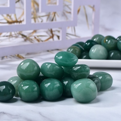 Natural Green Aventurine Gemstone Large Tumble Stone Polished Stone | Crystal Spiritual Healing Stone Meaning