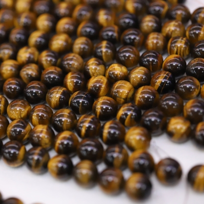 The Yellow Tiger's eye Loose beads 6 to 14 mm ,Gemstone Round Beads Stretch Loose beads ,Man Loose beads Jewelry Yellow Tigers Eye Bead Bracelet Natural Stone Gemstone Healing Bracelet