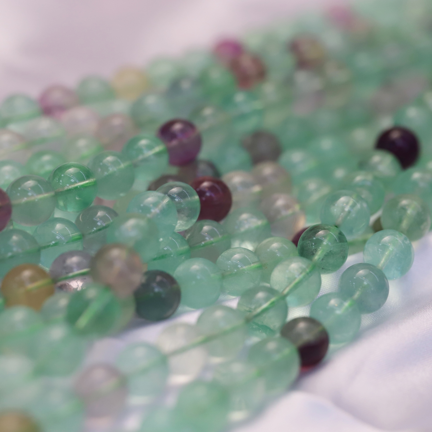 The Green Fluorite Loose bead 6 to 14 mm ,Gemstone Loose bead Stretch Bracelet Beads, ,Natural Healing Stone,Gift For Women