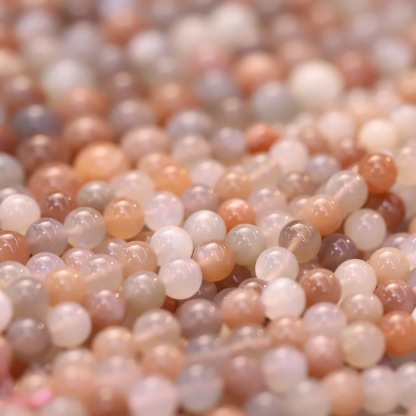 The Multicolor Moonstone Loose bead 6 to 14 mm ,Gemstone Loose bead Stretch Loose bead, ,Natural Healing Stone,Gift For Women