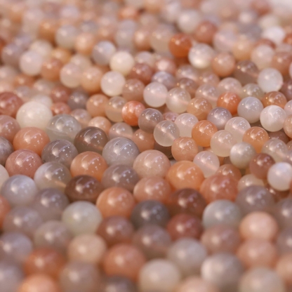 The Multicolor Moonstone Loose bead 6 to 14 mm ,Gemstone Loose bead Stretch Loose bead, ,Natural Healing Stone,Gift For Women