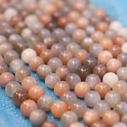 The Multicolor Moonstone Loose bead 6 to 14 mm ,Gemstone Loose bead Stretch Loose bead, ,Natural Healing Stone,Gift For Women