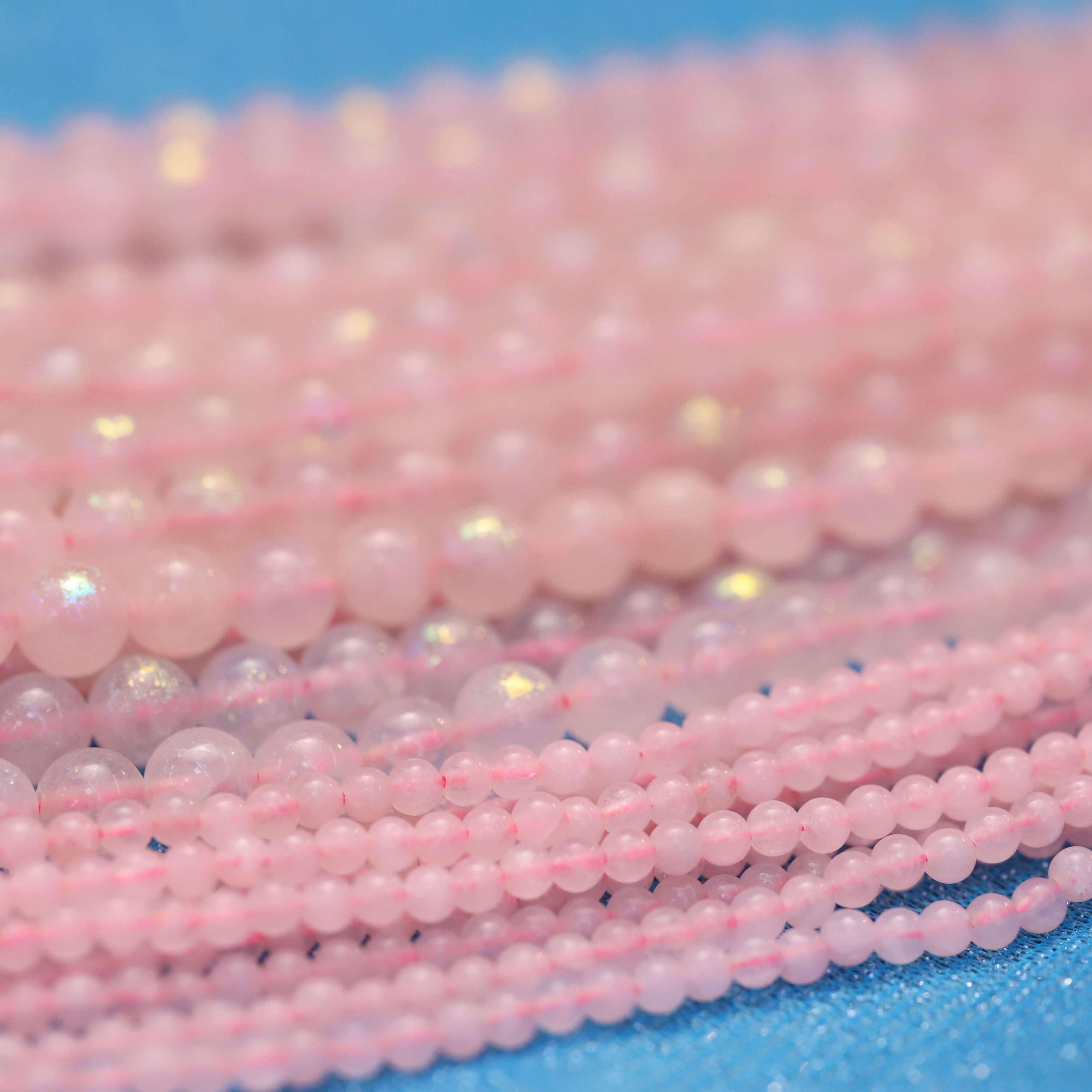 The Rose Quartz Loose bead 6 to 14 mm ,Gemstone Loose bead Stretch Bracelet Beads, ,Natural Healing Stone,Gift For Women