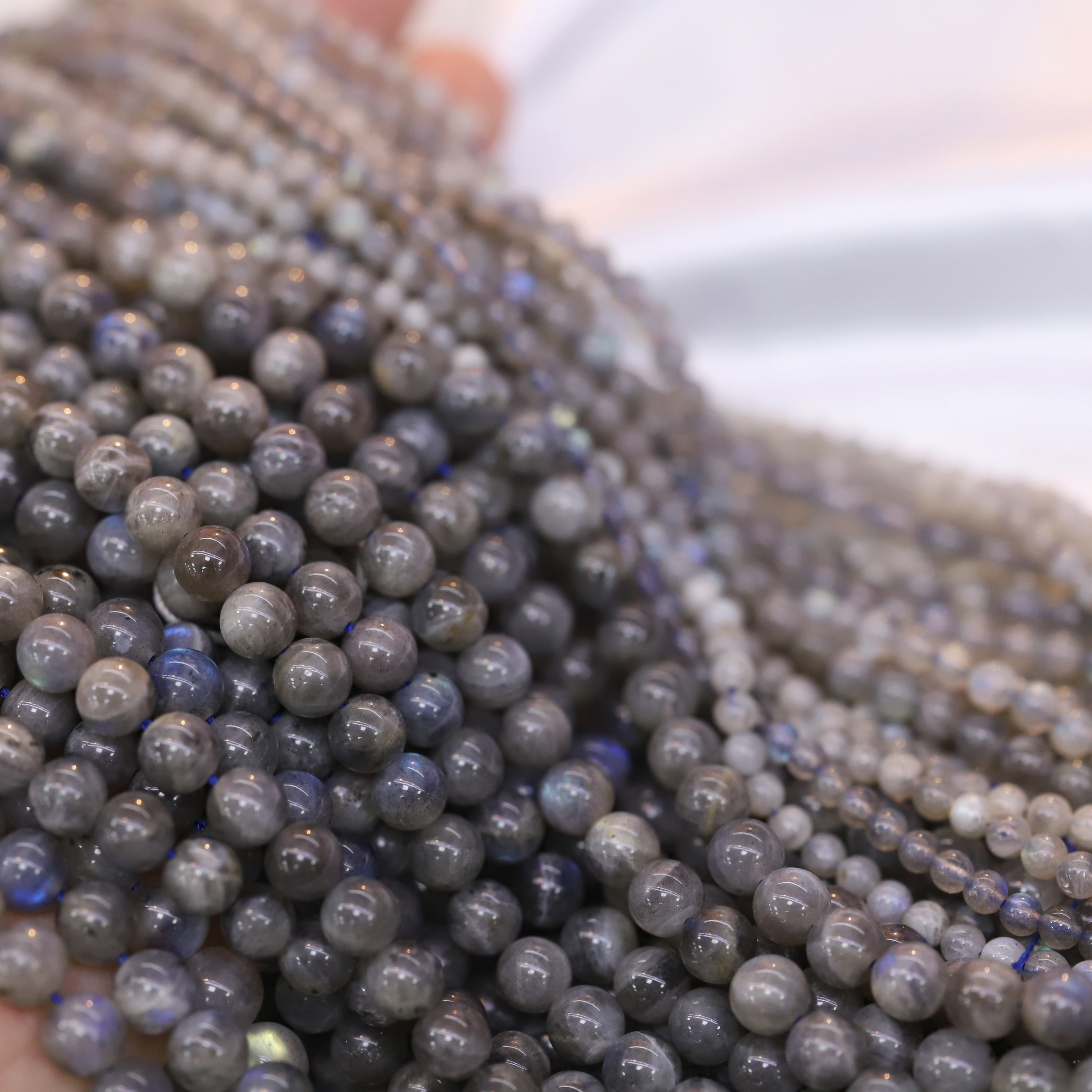The Labradorite Loose bead 6 to 14 mm ,Gemstone Round Beads Stretch Loose beads, ,Natural Healing Stone,Gift For Women