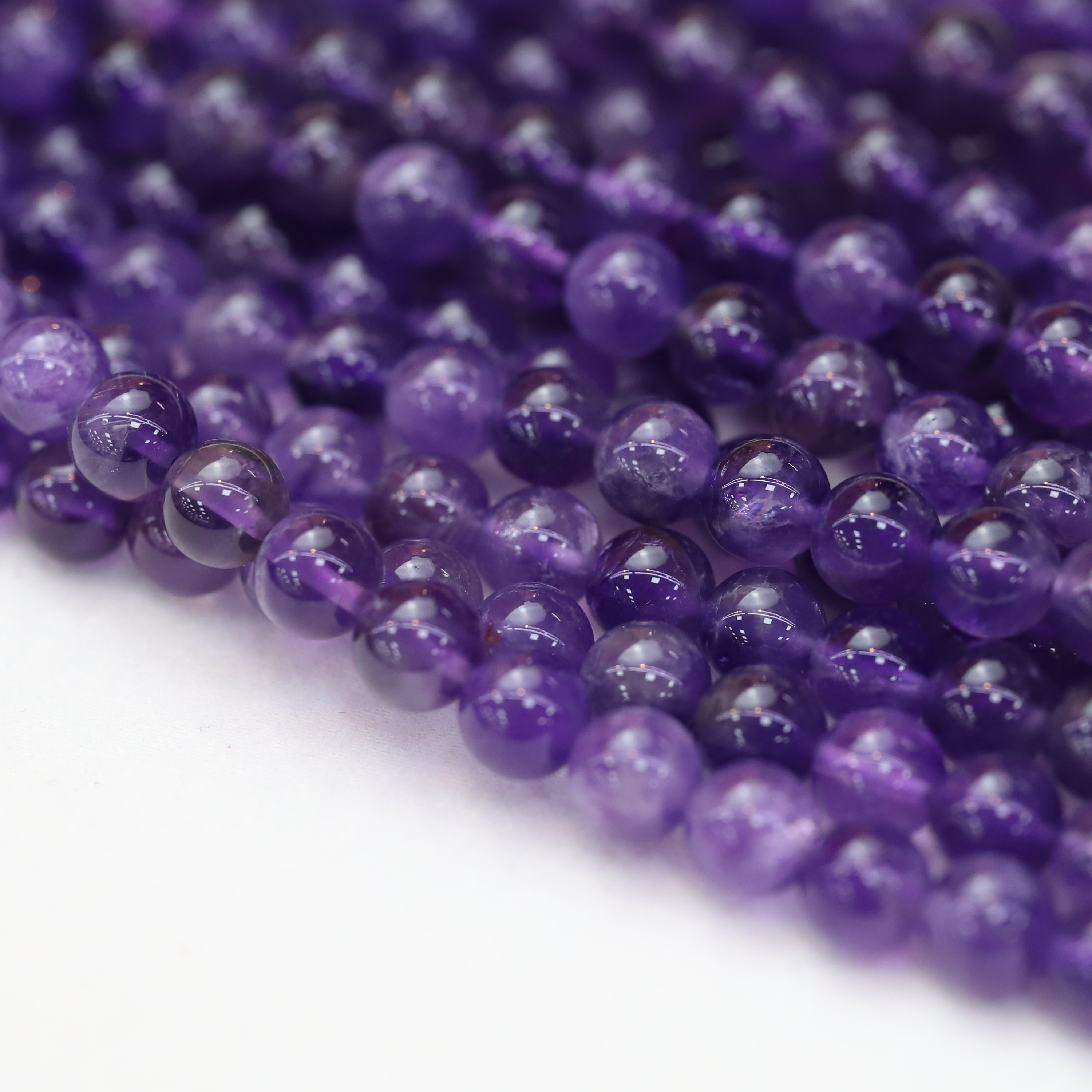 The Amethyst Loose beads 6 to 14 mm ,Gemstone Round Beads Stretch Loose beads, ,Natural Healing Stone,Gift For Women