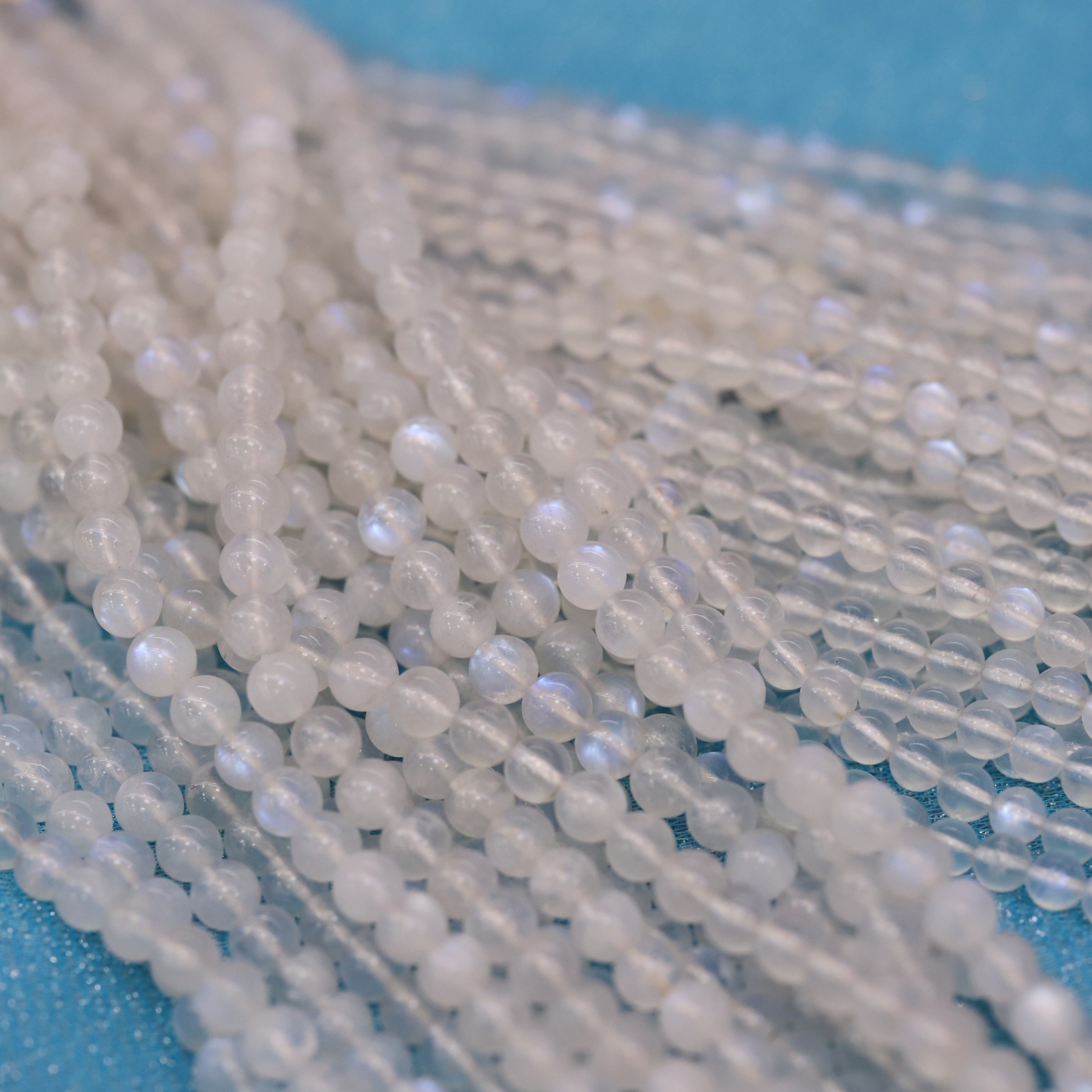 The Blue Moonstone Loose beads 6 to 14 mm ,Gemstone bead Stretch Loose beads, ,Natural Healing Stone,Gift For Women