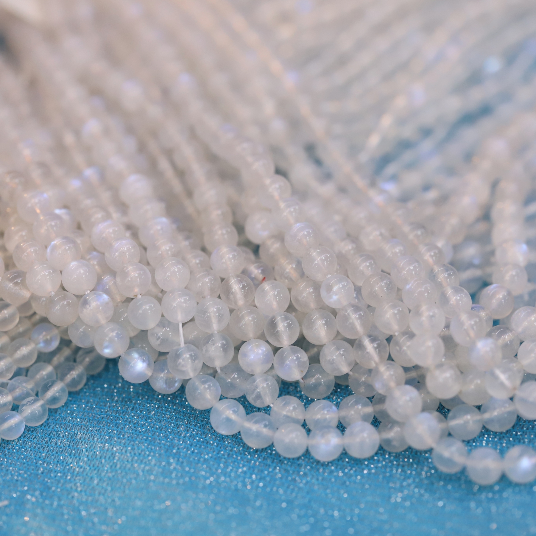 The Blue Moonstone Loose beads 6 to 14 mm ,Gemstone bead Stretch Loose beads, ,Natural Healing Stone,Gift For Women