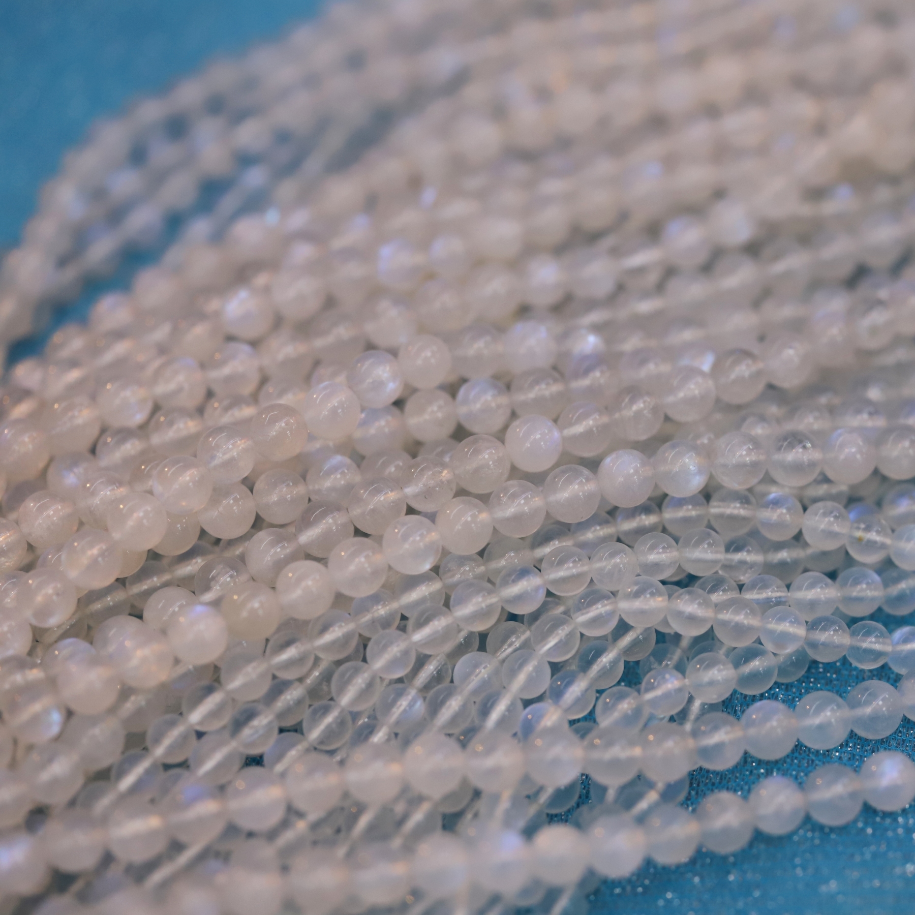 The Blue Moonstone Loose beads 6 to 14 mm ,Gemstone bead Stretch Loose beads, ,Natural Healing Stone,Gift For Women