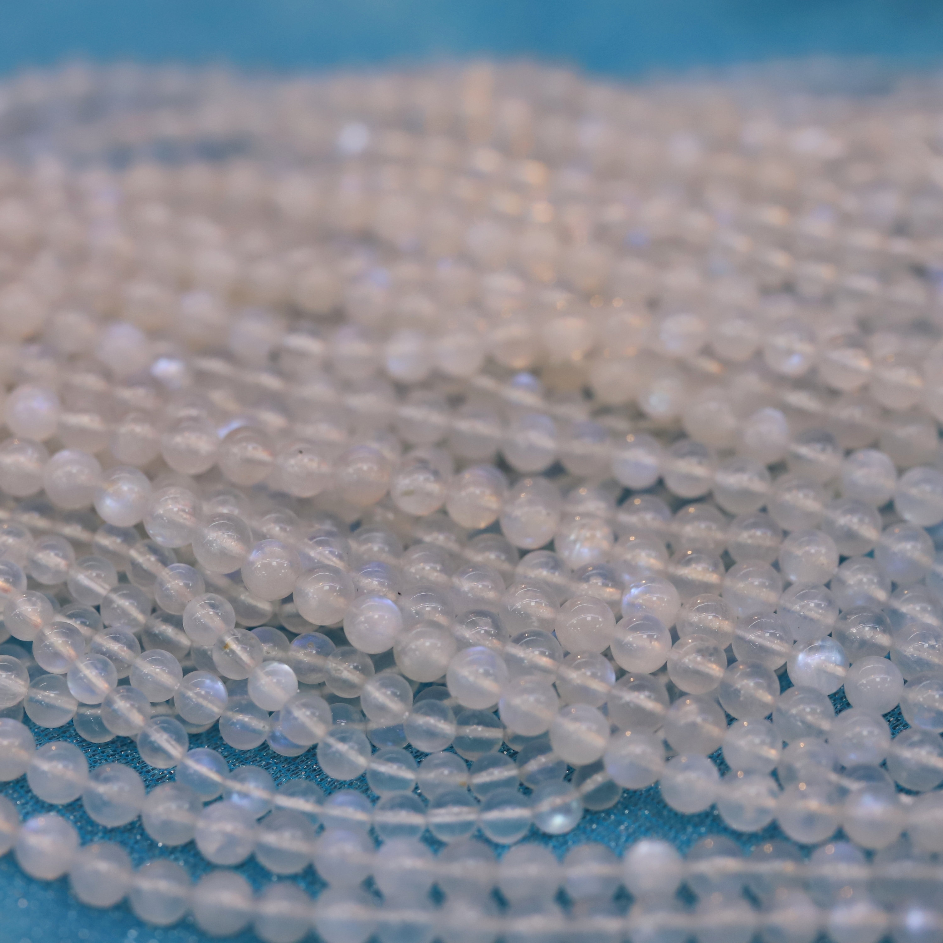 The Blue Moonstone Loose beads 6 to 14 mm ,Gemstone bead Stretch Loose beads, ,Natural Healing Stone,Gift For Women