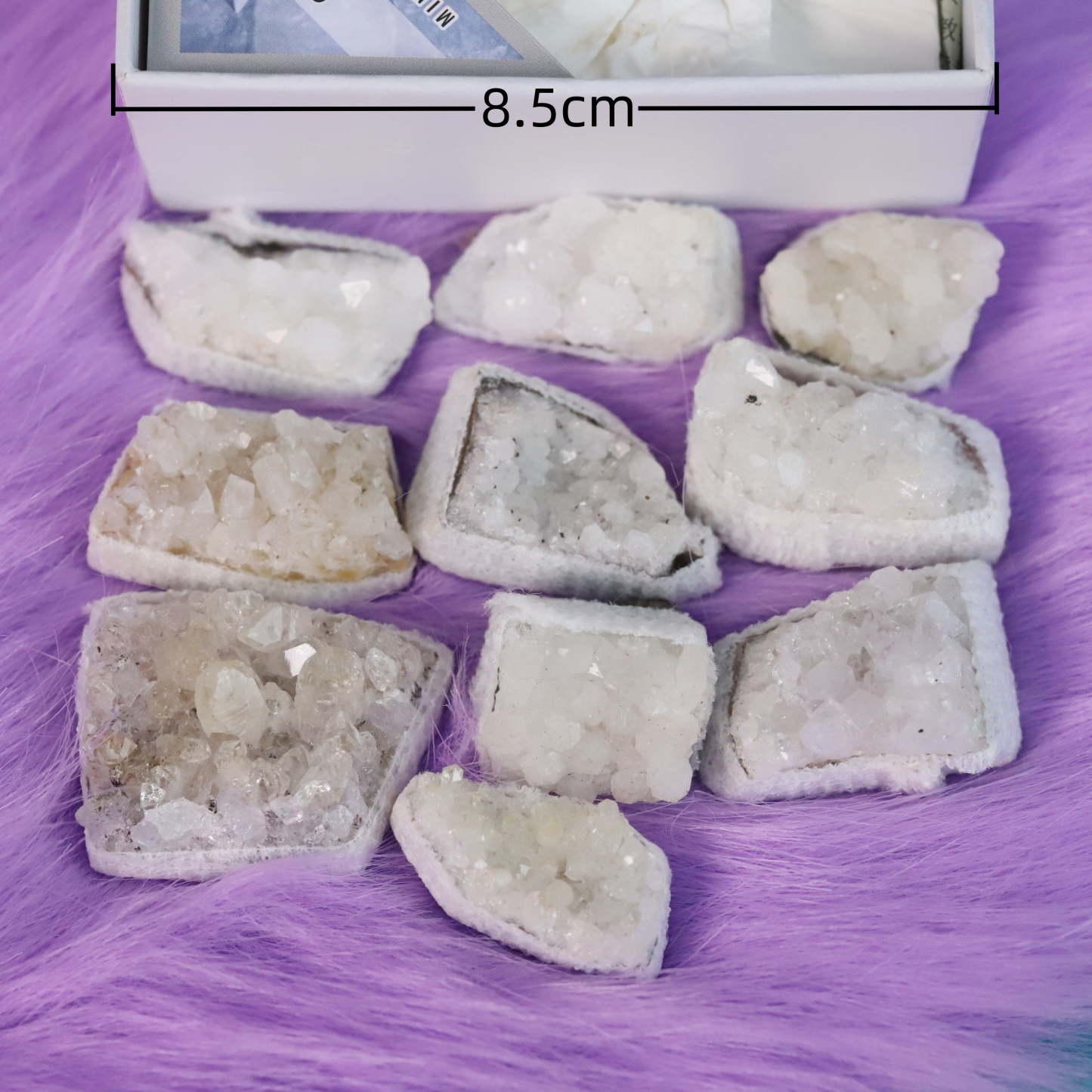 9in1 Clear Quartz gemstone raw stone boxack bsjz001