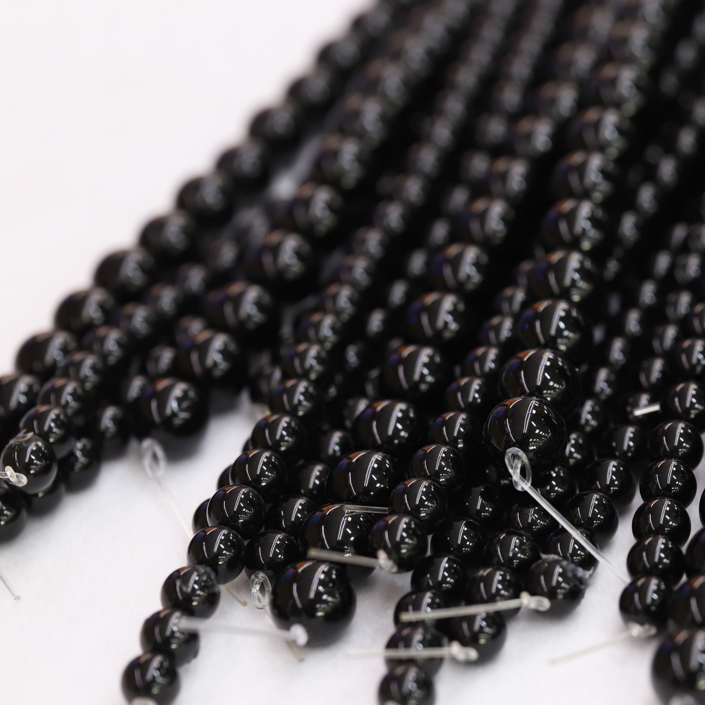 The Obsidian Loose bead 6 to 14 mm ,Gemstone Loose bead Stretch Loose bead, ,Natural Healing Stone,Gift 