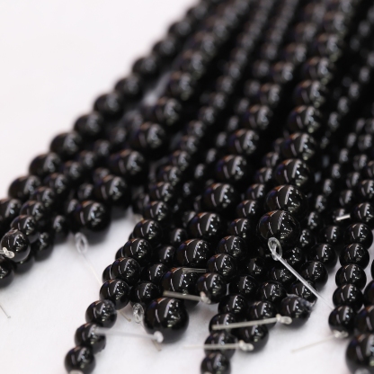 The Obsidian Loose bead 6 to 14 mm ,Gemstone Loose bead Stretch Loose bead, ,Natural Healing Stone,Gift 