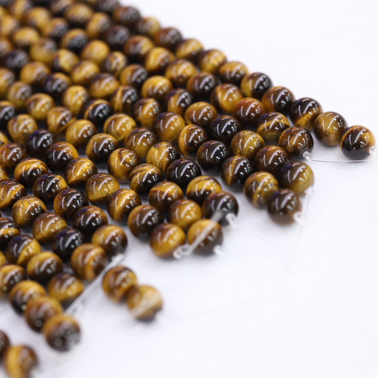 The Yellow Tiger's eye Loose beads 6 to 14 mm ,Gemstone Round Beads Stretch Loose beads ,Man Loose beads Jewelry Yellow Tigers Eye Bead Bracelet Natural Stone Gemstone Healing Bracelet