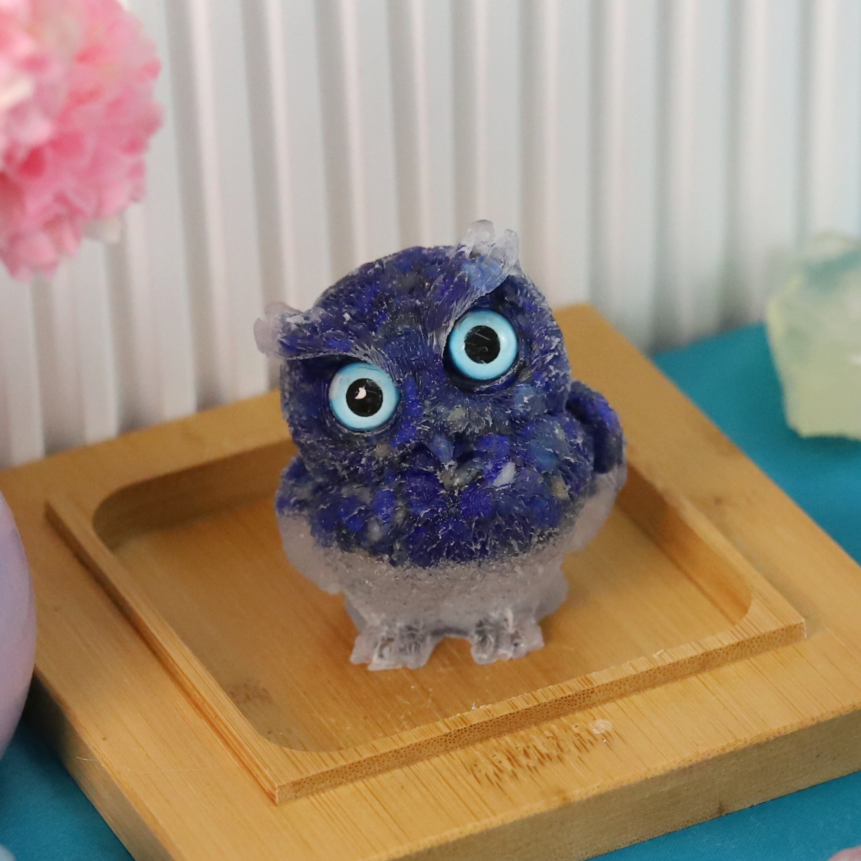 The cute Amethyst Cluster crystal owl animal gemstone retail and wholesale