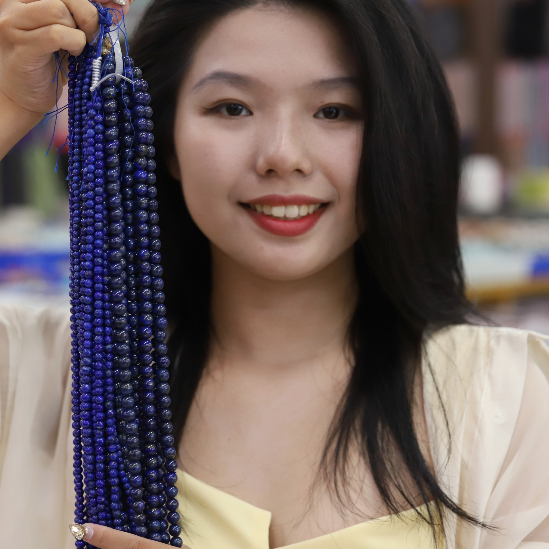 The Lapis Lazuli Loose beads 6 to 16 mm ,Gemstone bead Stretch Loose beads, ,Natural Healing Stone,Gift For Women