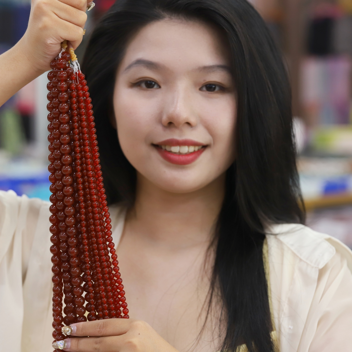 The Carnelian Loose bead 6 to 16 mm ,Gemstone Loose bead Stretch Loose bead, ,Natural Healing Stone,Gift 