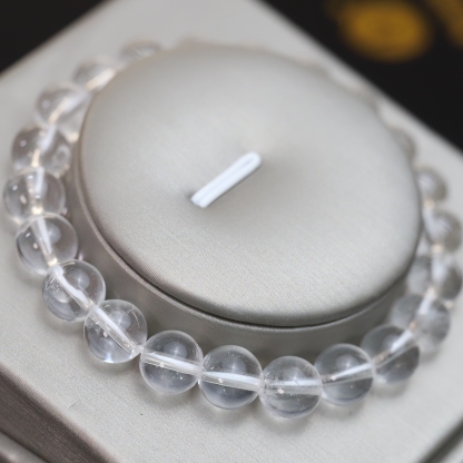 The Clear Quartz Bracelet 6 to 16 mm ,Gemstone bead Stretch Bracelet Beads, ,Natural Healing Stone,Gift For Women