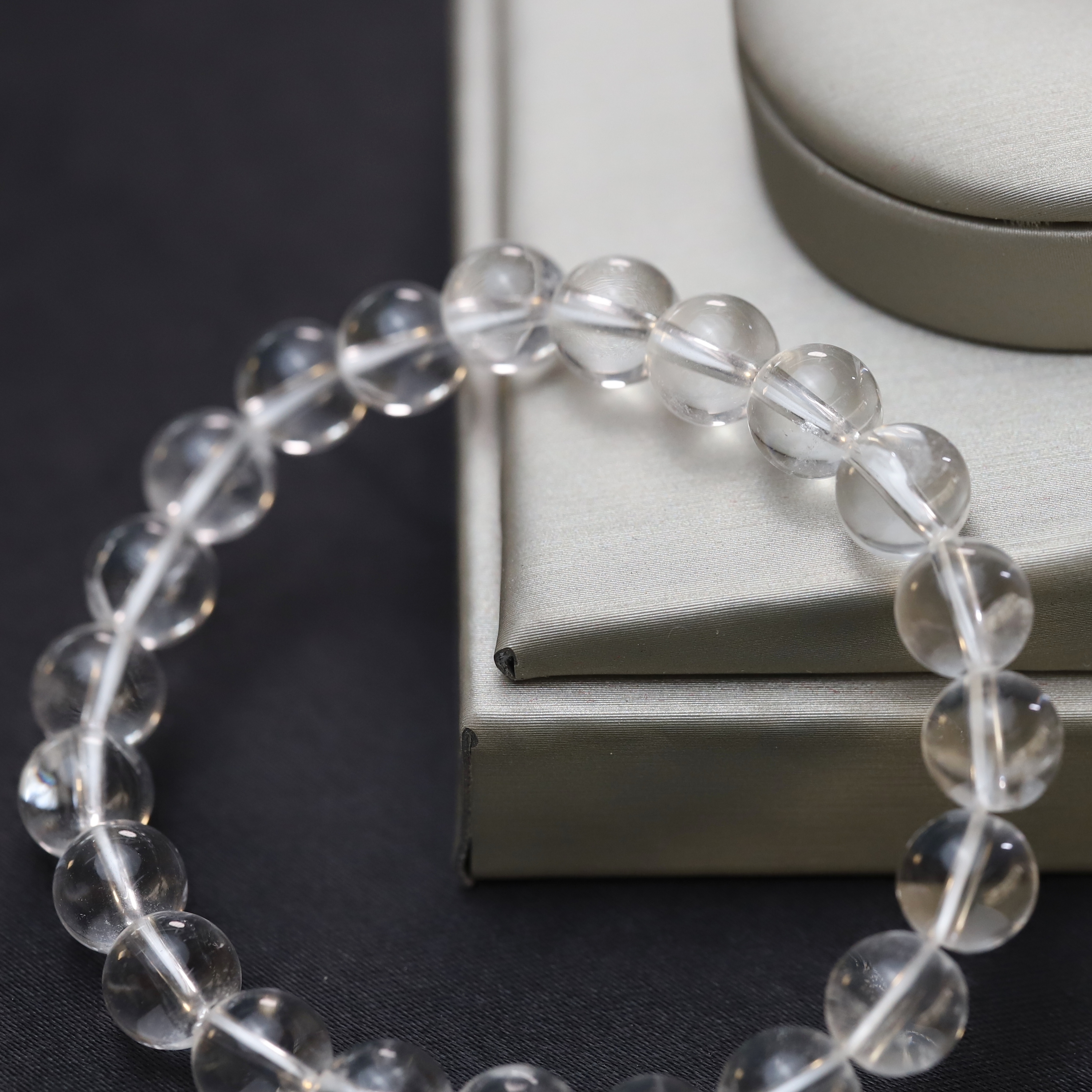 The Clear Quartz Bracelet 6 to 16 mm ,Gemstone bead Stretch Bracelet Beads, ,Natural Healing Stone,Gift For Women