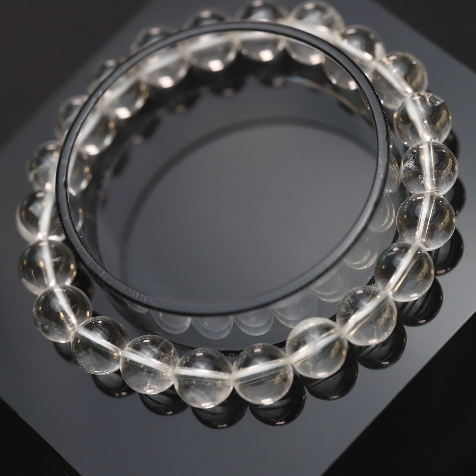 The Clear Quartz Bracelet 6 to 16 mm ,Gemstone bead Stretch Bracelet Beads, ,Natural Healing Stone,Gift For Women