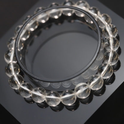 The Clear Quartz Bracelet 6 to 16 mm ,Gemstone bead Stretch Bracelet Beads, ,Natural Healing Stone,Gift For Women