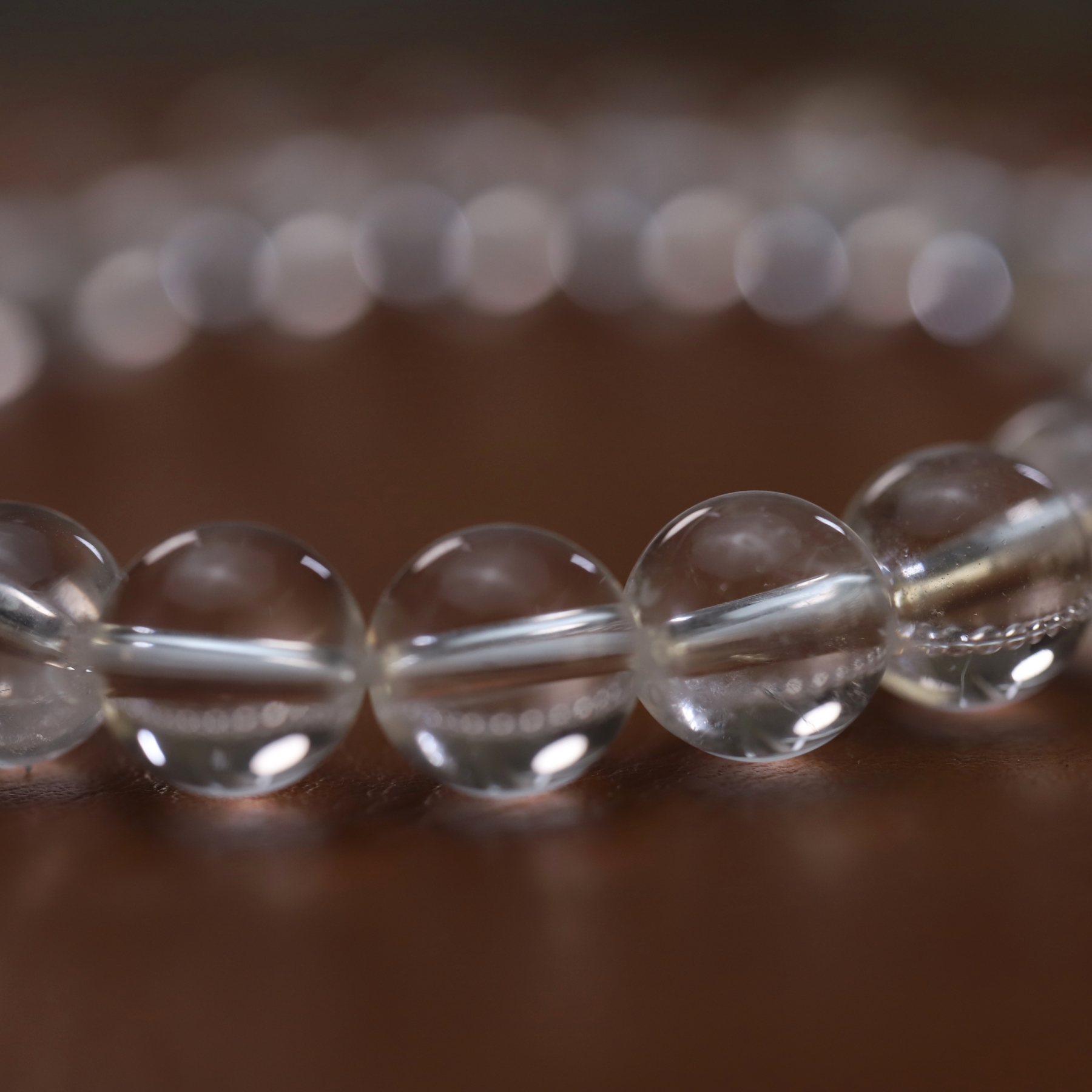 The Clear Quartz Bracelet 6 to 16 mm ,Gemstone bead Stretch Bracelet Beads, ,Natural Healing Stone,Gift For Women