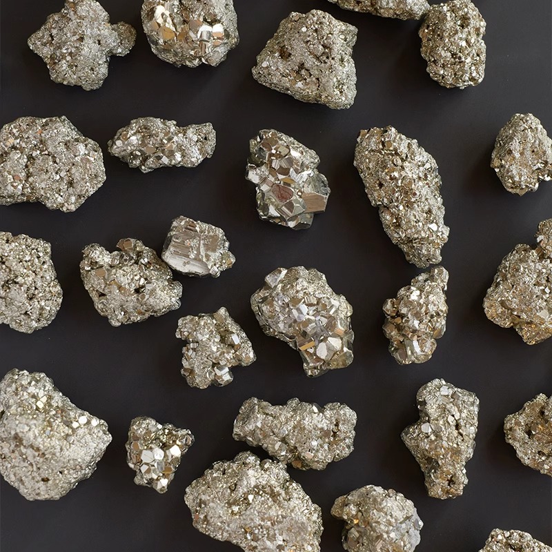 Natural Pyrite Raw Stone Crystal | Fools Gold Mineral Specimen | Energy Healing Gemstone