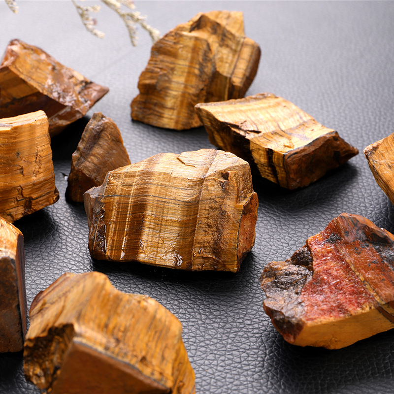 Natural Tiger Eye Raw Stone Crystal Aroma Stone | Fireless Diffuser Stone | Healing Crystal Decor