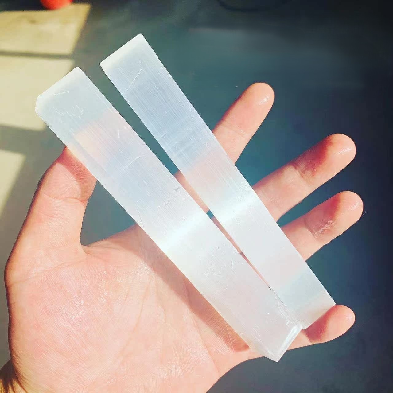 Natural Selenite Sticks – Raw Selenite Crystal Wand | Gemstone Spiritual Healing Stone Meaning