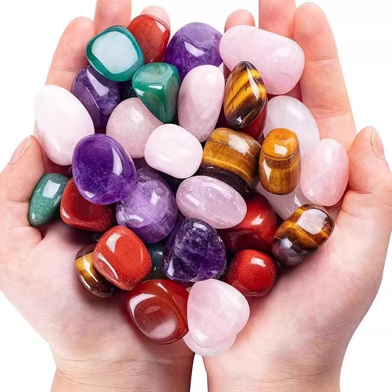 Natural Large Crystal Polished Tumbled Stones – Assorted Gemstone Rocks | Crystal Spiritual Healing Stone Meaning