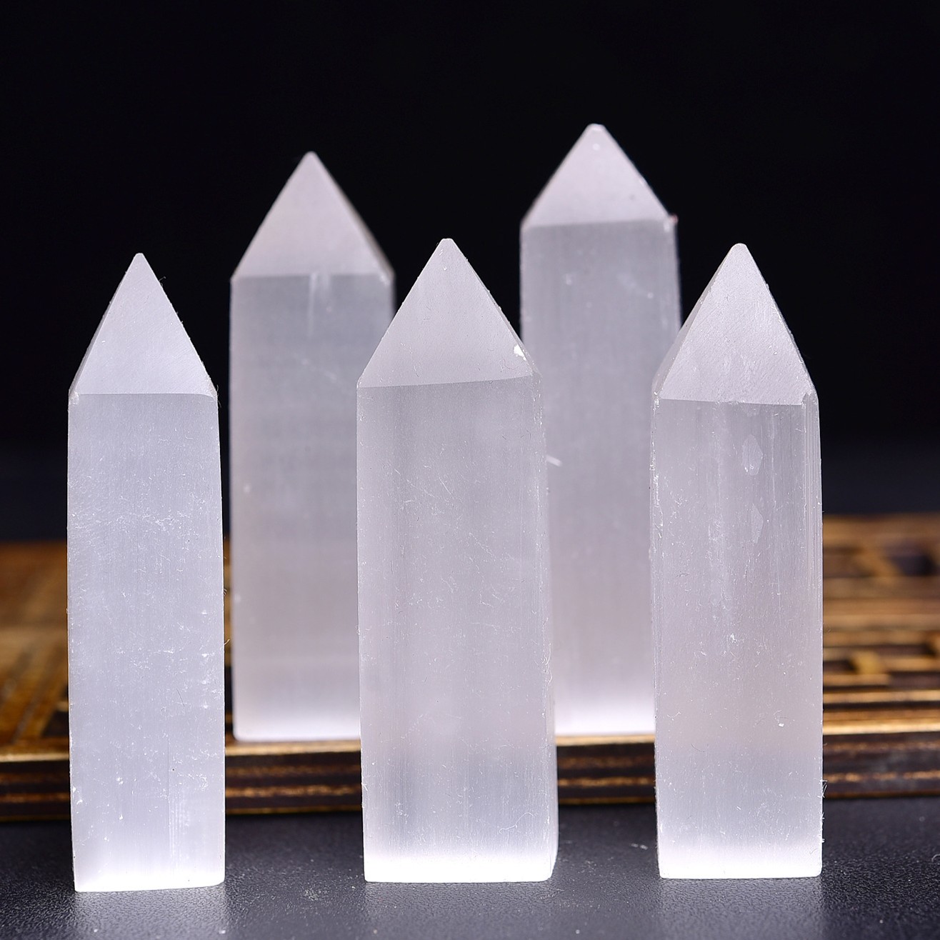 Natural Moroccan Selenite Crystal Tower Single Point Tower Stone for Wicca & Reiki | Gemstone Spiritual Healing Stone Meaning
