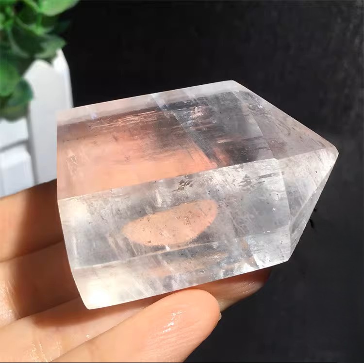 Natural Raw Calcite Crystal Tower Specimen Mineral Decor｜ Gemstone Spiritual Healing Stone Meaning