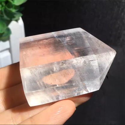 Natural Raw Calcite Crystal Tower Specimen Mineral Decor｜ Gemstone Spiritual Healing Stone Meaning