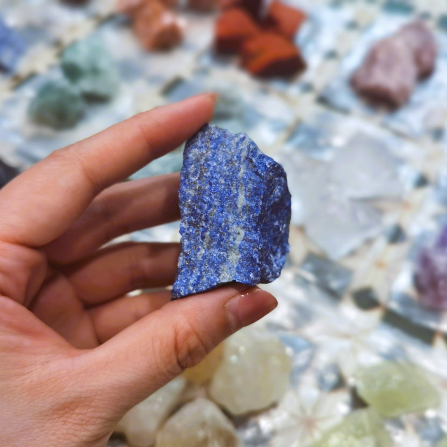 Natural Lapis Lazuli  Gemstone – Raw Stone Craft for Meditation | Crystal Spiritual Healing Stone Meaning