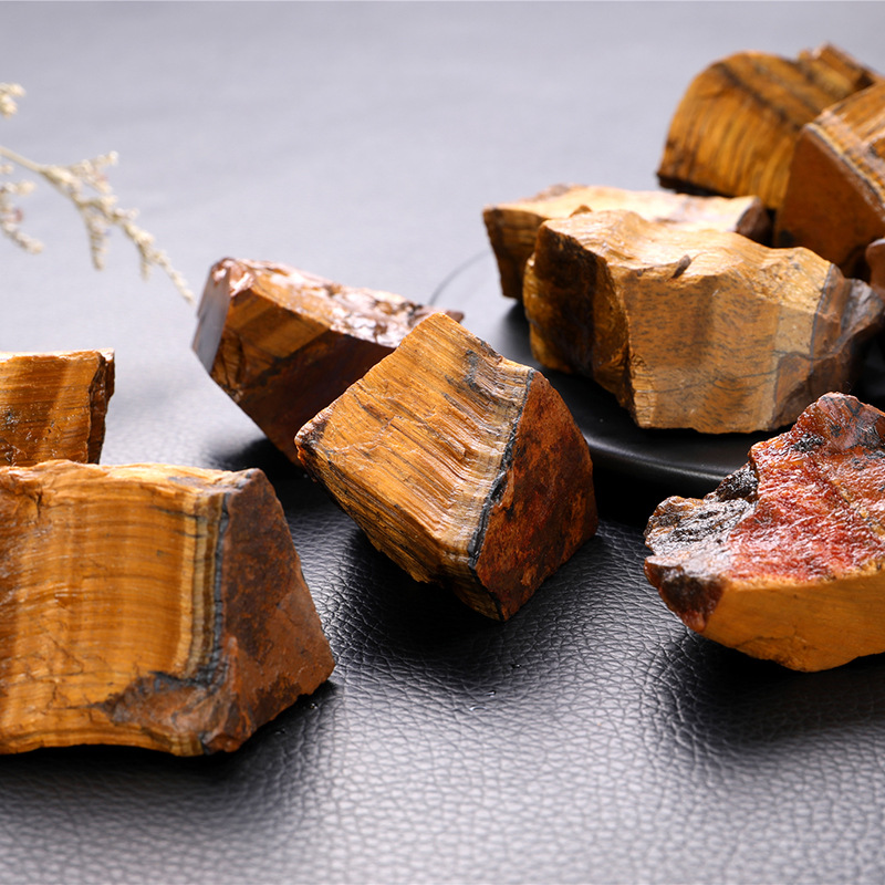 Natural Tiger Eye Raw Stone Crystal Aroma Stone | Fireless Diffuser Stone | Healing Crystal Decor