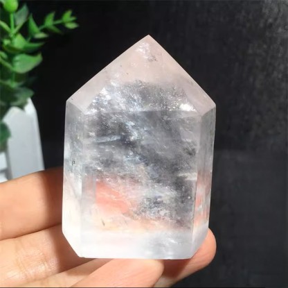 Natural Raw Calcite Crystal Tower Specimen Mineral Decor｜ Gemstone Spiritual Healing Stone Meaning