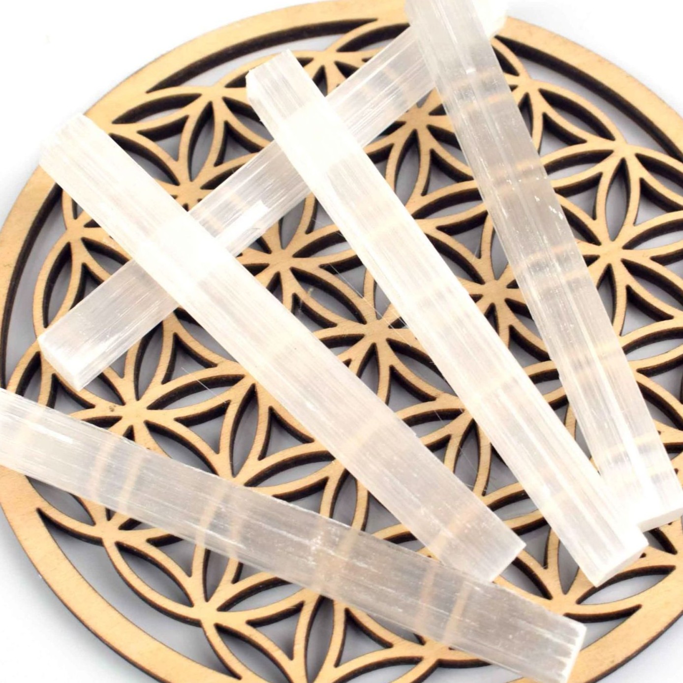 Natural Selenite Sticks – Raw Selenite Crystal Wand | Gemstone Spiritual Healing Stone Meaning