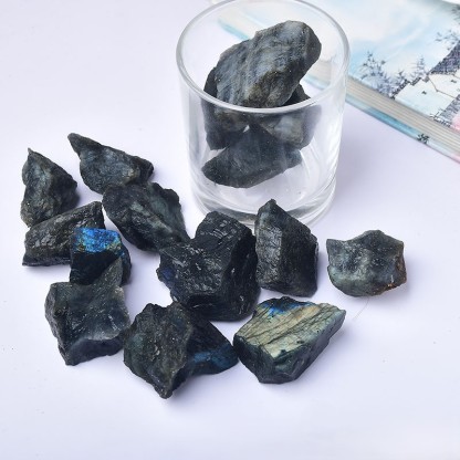 Natural Labradorite Gemstone  Aromatherapy Diffuser Raw Stone – Crystals Spiritual Healing Stone Meaning