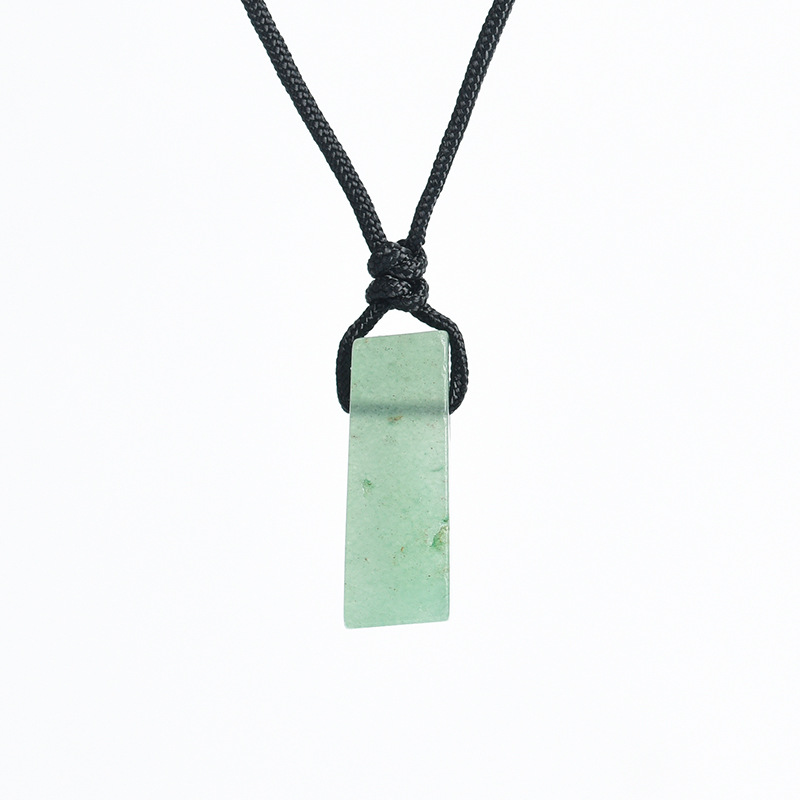 Natural Crystal Point Pendant Necklace – Irregular Raw Stone with Cord, Healing & Boho Jewelry | Gemstone Spiritual Healing Stone Meaning